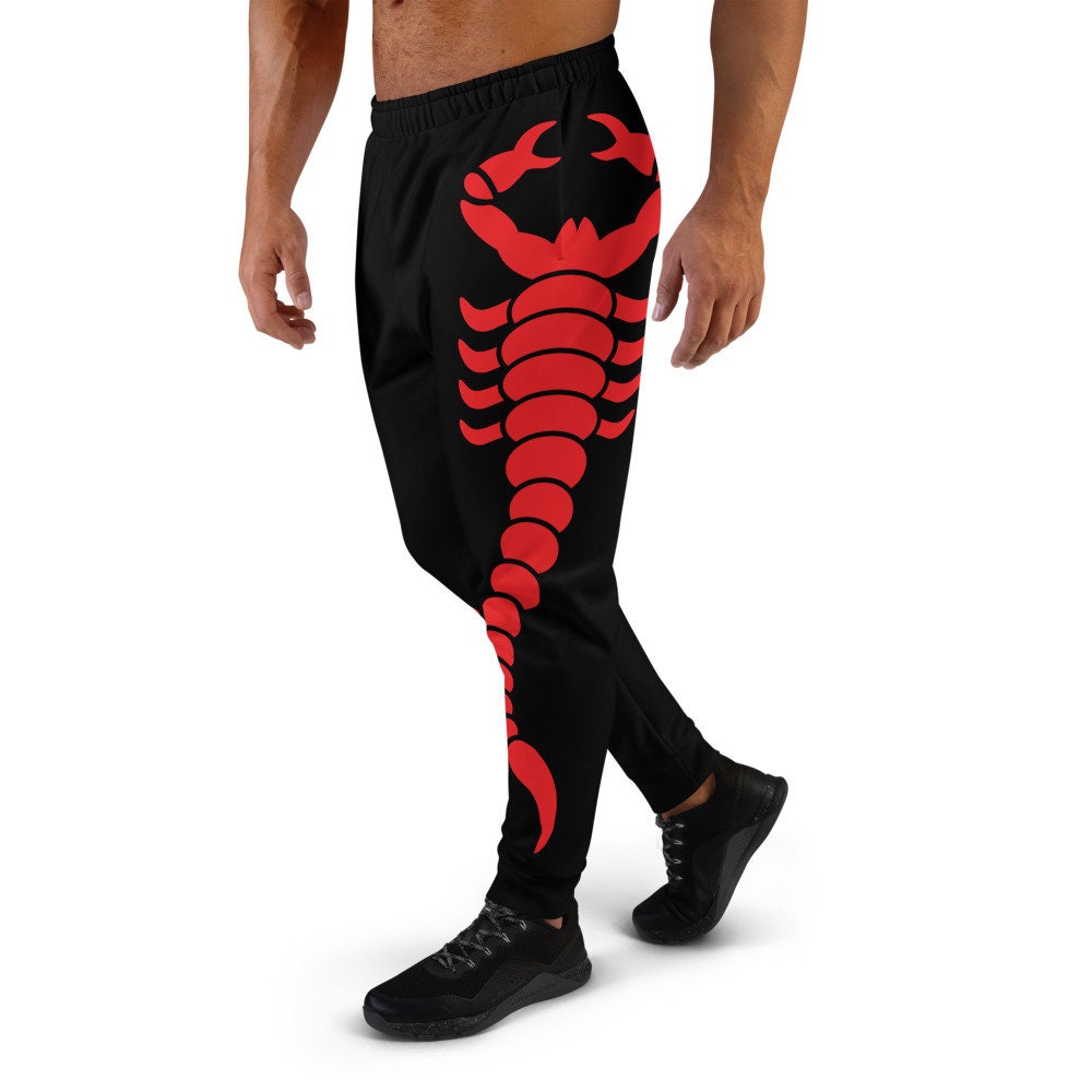 RED SCORPION ATHLEISURE  Men's Joggers, men’s comfortable sweatpants, martial arts pants, personalized sweatpants