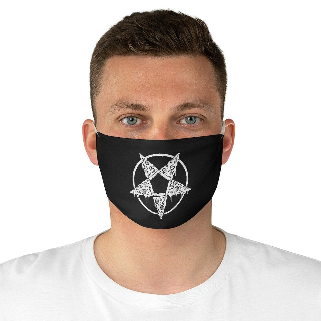 PENTAGRAM Mask, PIZZA Mask Adult  Face Covering, washable mask, reusable mask, face mask adult,Adjustable Mask,Mask for men