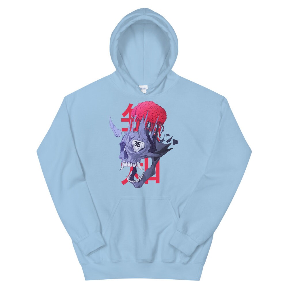 Oni Japanese Hoodie, Kanji Shirt, Oni Demon Shirt, Japanese Sweatshirt, Demon Oni Hoodie