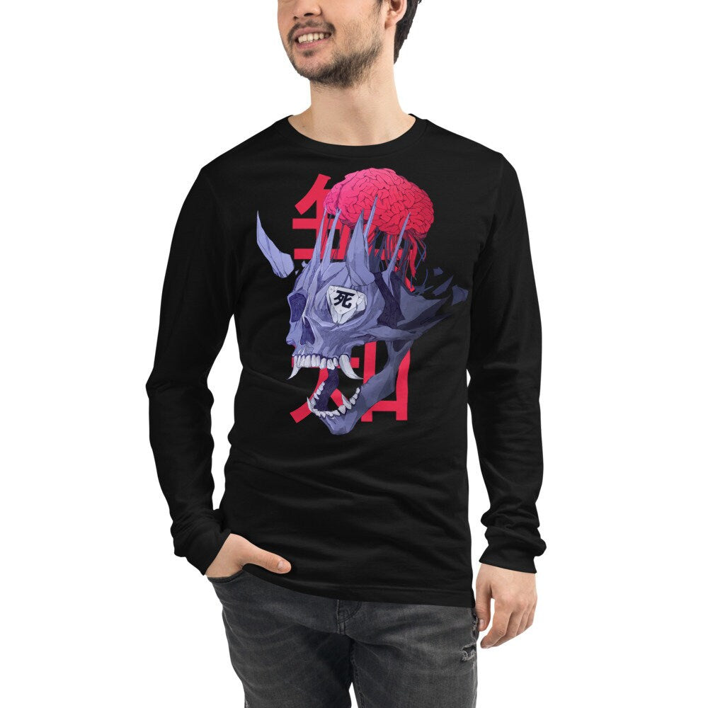 Oni KANJI Sweatshirt, Scull Japan Symbol Shirt