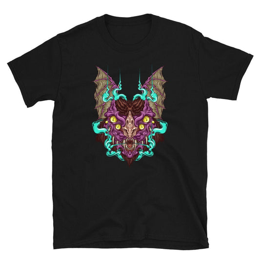 Bat T-Shirt, Bat Shirt, Bat Clothes, Bat Black Shirt, Monster Shirt, Beast Shirt, Edgy Shirt, Trippy Shirt, Vampire Shirt, Horror Shirt,