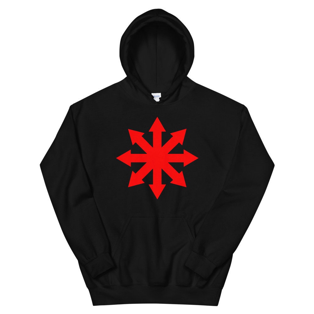 CHAOS MAGIC Hoodie, Chaos Star Sweatshirt, chaos symbol hoodie, chaos sign sweatshirt, chaos magic clothing, chaos star clothing,