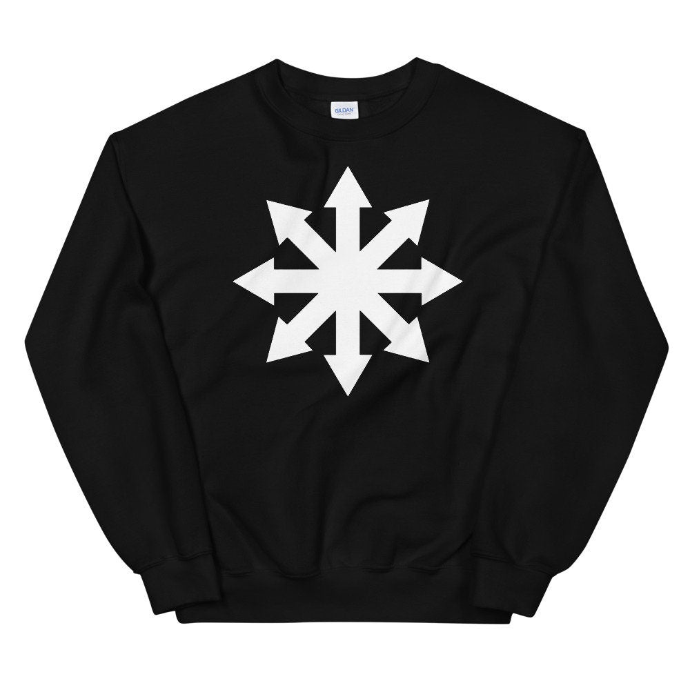 CHAOS MAGICK Sweatshirt, Star Of Chaos Shirt, Chaos Sign Shirt, Chaos Logo shirt, minimalist Sweatshirt for Men, unisex sweater,