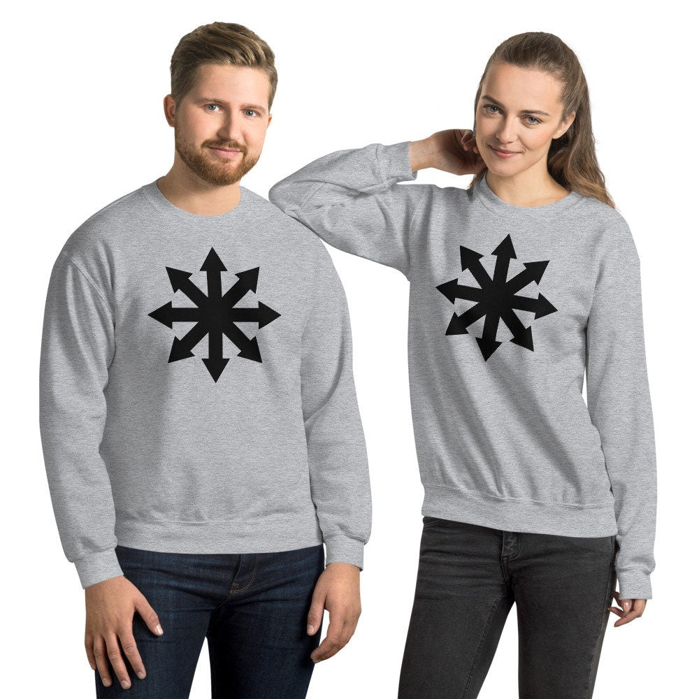 CHAOS MAGICK Sweatshirt, Star Of Chaos Shirt, Chaos Sign Shirt, Chaos Logo shirt, minimalist Sweatshirt for Men, unisex sweater,