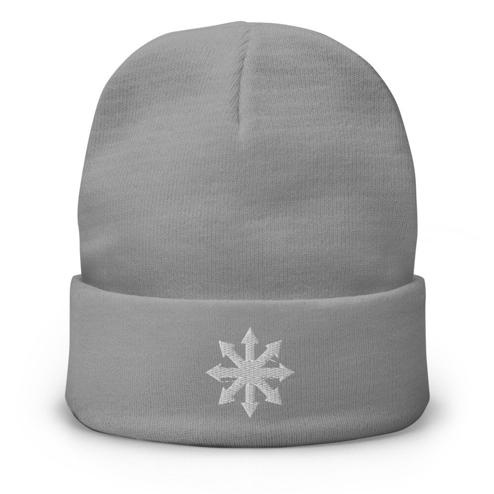 Chaos Beanie, Chaos Star Beanie, Star Of Chaos Beanie, Chaos Hat, Chaos Sign Beanie,