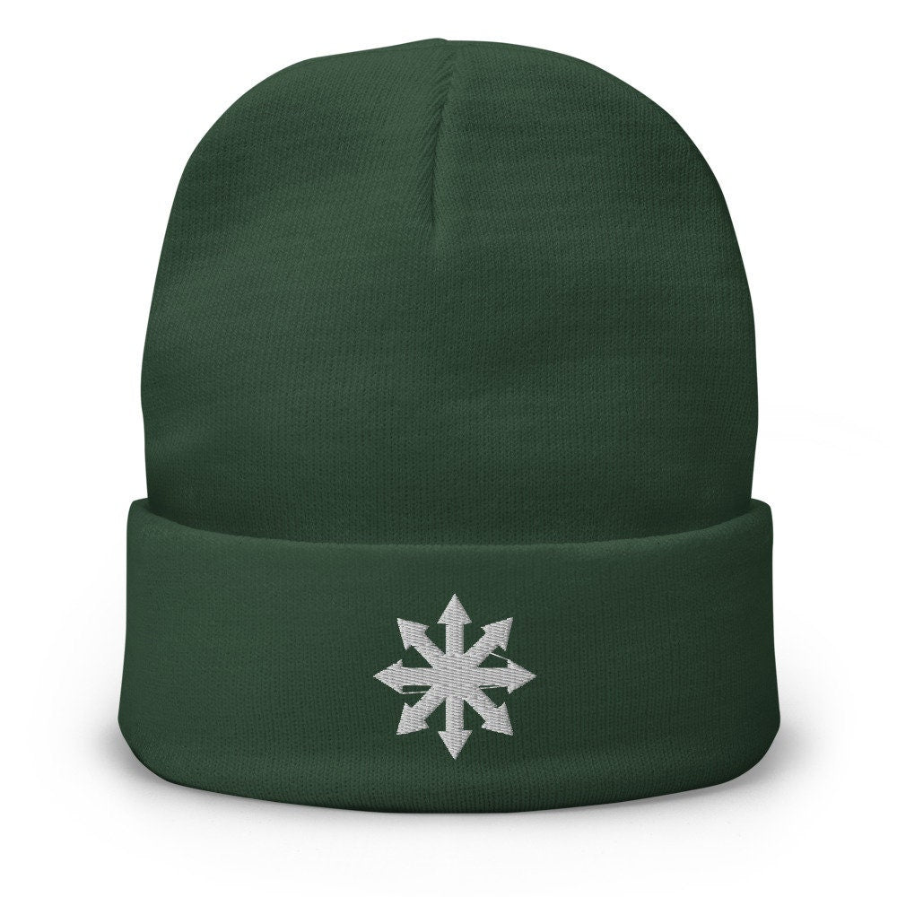 Chaos Beanie, Chaos Star Beanie, Star Of Chaos Beanie, Chaos Hat, Chaos Sign Beanie,