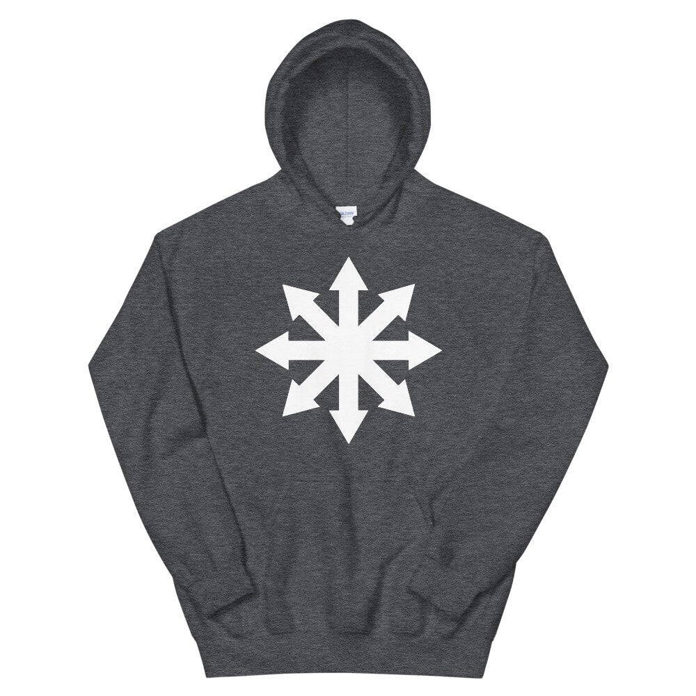 CHAOS MAGIC Hoodie, Chaos Star Sweatshirt, chaos symbol hoodie, chaos sign sweatshirt, chaos magic clothing, chaos star clothing,