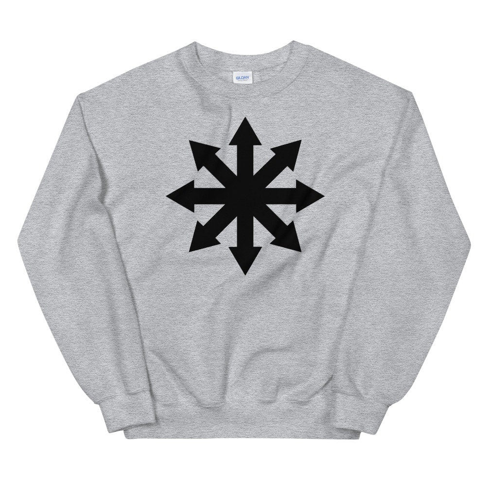 CHAOS MAGICK Sweatshirt, Star Of Chaos Shirt, Chaos Sign Shirt, Chaos Logo shirt, minimalist Sweatshirt for Men, unisex sweater,