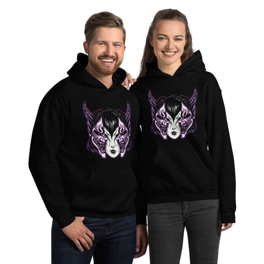 ONI SAMURAI Hoodie, Oni Demon Sweatshirt, Japanese Demon Shirt