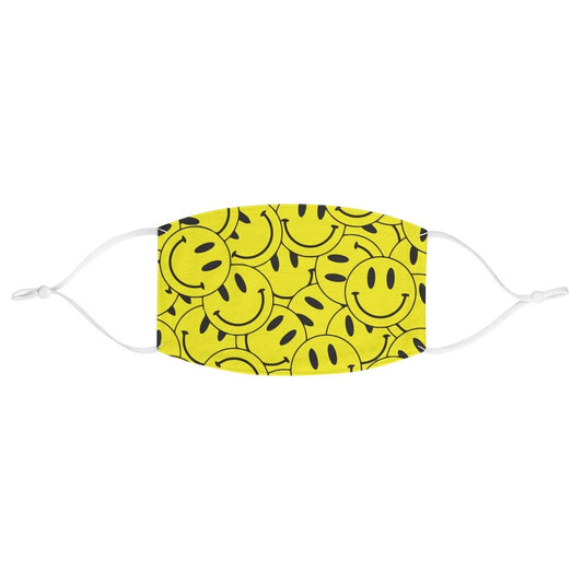 SMILEY Mask, Smiley Face Mask, Yellow Adjustable Mask ,Mask for men, Washable Adult Face Mask, washable mask, reusable mask, face mask adult