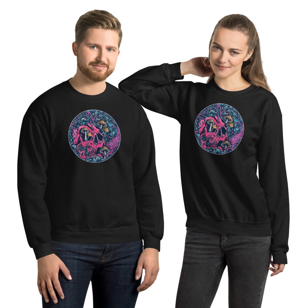 Mushroom Sweatshirt, Trippy clothing, trippy sweaters, shroom apparel, psychedelic Sweatshirt, psychedelic Shirt, trippy Shirt mushroom