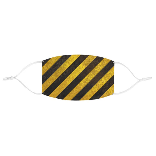 Danger Face Mask, Danger Zone Mask, Caution Mask, Hazard Mask, Worker Mask, Black And Yellow Stripes Mask, Barricade Mask, Warning Mask,