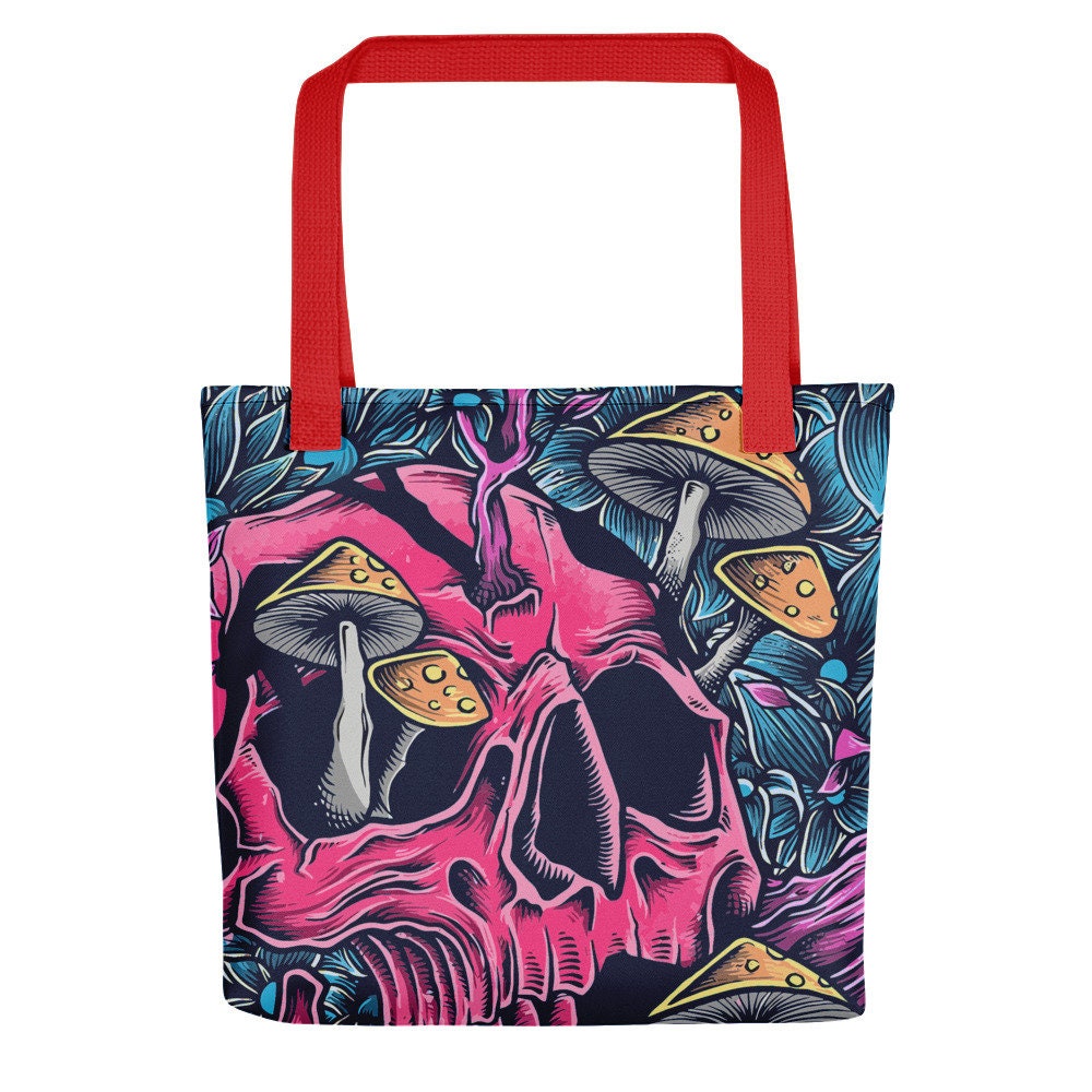 Psychedelic Tote bag, trippy Tote bag, mushroom Tote bag, magic mushroom tote bag, trippy mushroom tote bag, trippy hippie tote bag,