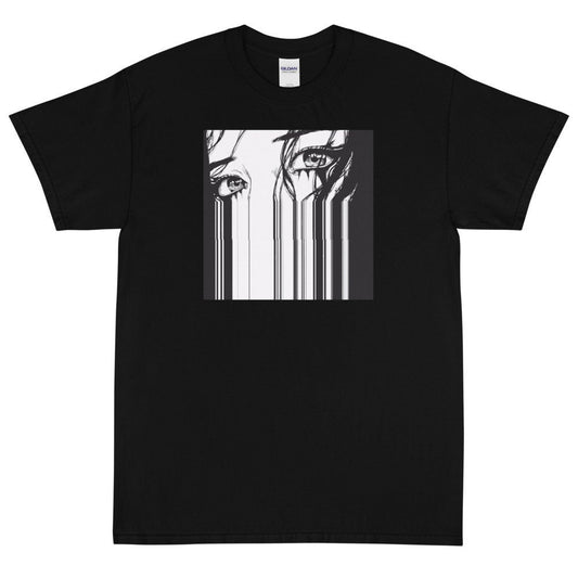 ANIME T-shirt, Trippy Anime Shirt, EYES BARCODE T-Shirt Short Sleeve