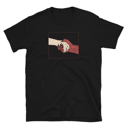 Hand shake Shirt, Deal Shirt, Cool shirt, Gothic shirt, Edgy shirt, Satanic shirt, Devil shirt, Goth shirt, Satan shirt, Trippy shirt,