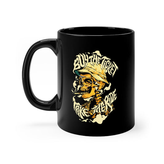 fear and loathing in las vegas Mug, Las Vegas Mug, Blunt Mug, 420 Mug, 420 Gift, Buy the ticket Take The ride, Joint Mug, Black mug 11oz