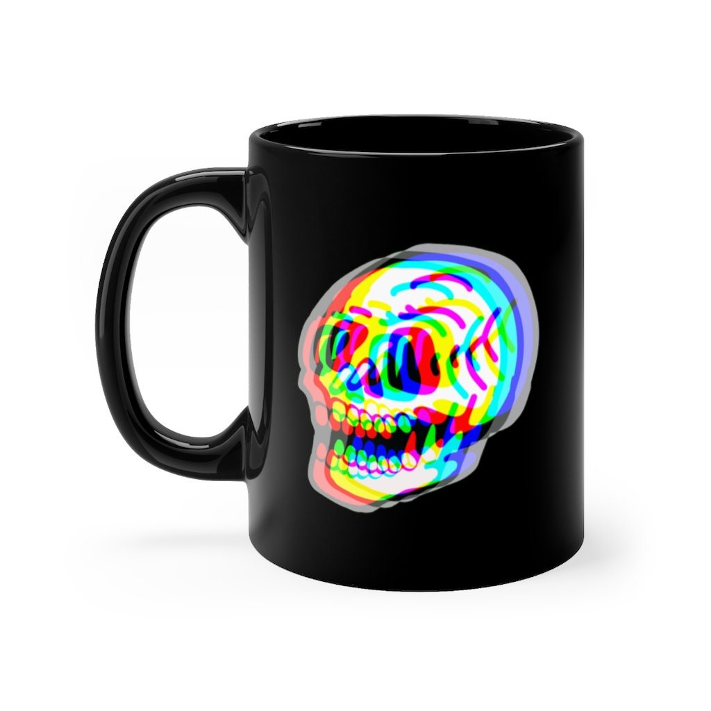 Scull Mug, Edgy Mug, Demon Mug, Devil Mug, Satanic Mug, Goth Mug, Satan Mug, Trippy Mug, Funny Scull Mug, Skeleton Mug, Cool Black Mug,