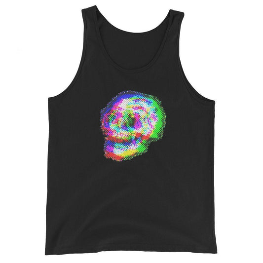 Scull Tank Top, Edgy Shirt, Rave Shirt, Devil Tank Top, Satanic Tank Top, Goth Tank Top, Satan Tank Top, Trippy Tank Top, Funny Scull Shirt,