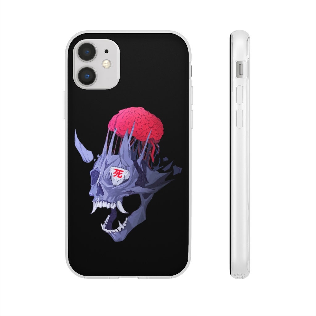 Oni Phone Case, Japanese Phone Case, Demon Phone Case, Hannya Phone Case,  Cyberpunk Samurai, Devil Phone Case, Oni Mask Phone Case,